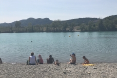 photo groupe lac